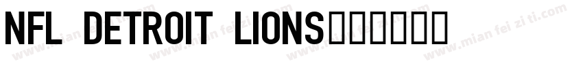 NFL Detroit Lions字体转换